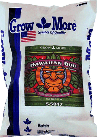 Grow More Hawaiian Bud 5-50-17 Fertilizer, 25LB.