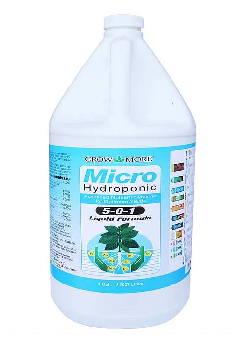Micro (5-0-1) 1 Gallon - Premium Hydroponic Nutrient