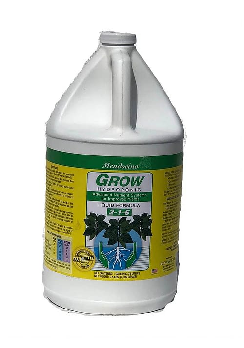 Grow (2-1-6) 6 Gallons - Premium Fertilizer